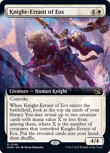 Knight-Errant of Eos (Extended Art) (346), March of the Machine — Magic card price