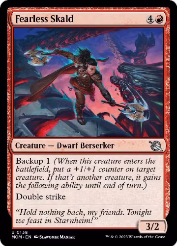 Fearless Skald (138), March of the Machine — Magic card price