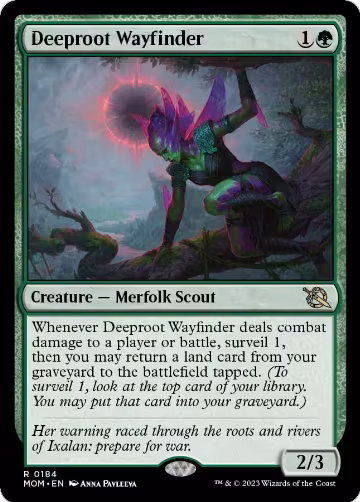 Deeproot Wayfinder (184), March of the Machine — Magic card price
