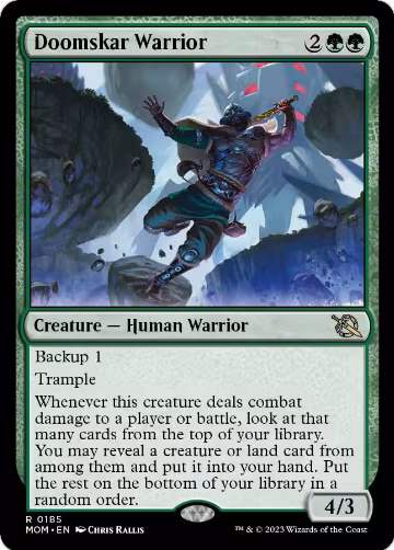 Doomskar Warrior (185), March of the Machine — Magic card price