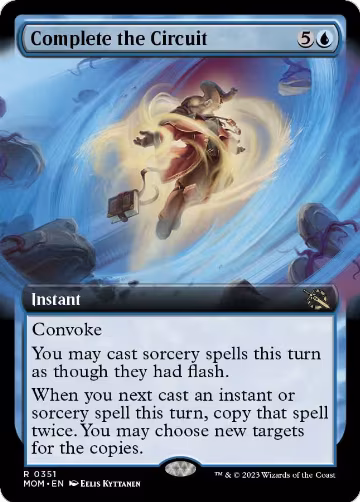 Complete the Circuit (Extended Art) (351), March of the Machine — Magic card price