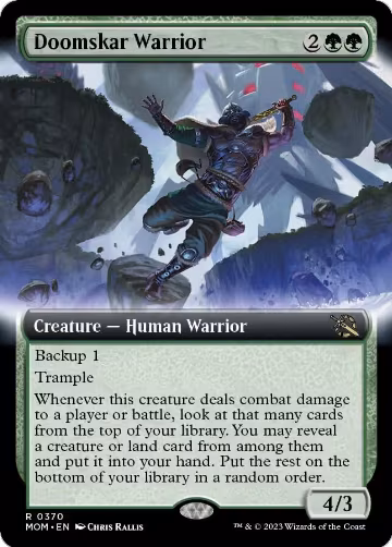 Doomskar Warrior (Extended Art) (370), March of the Machine — Magic card price