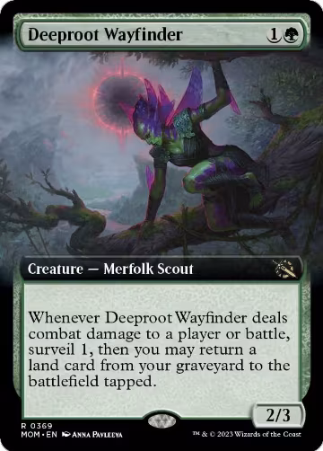 Deeproot Wayfinder (Extended Art) (369), March of the Machine — Magic card price