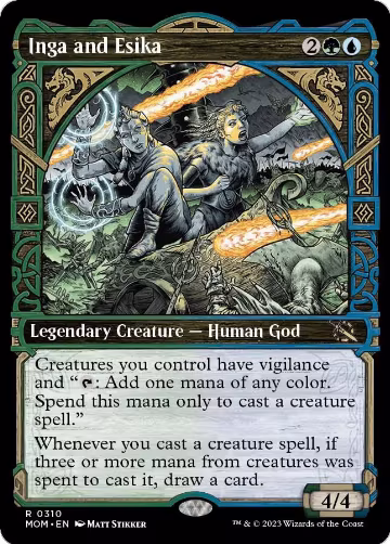 Inga and Esika (Showcase) (310), March of the Machine — Magic card price