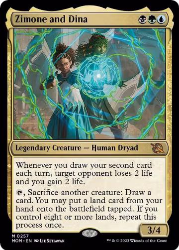 Zimone and Dina (257), March of the Machine — Magic card price