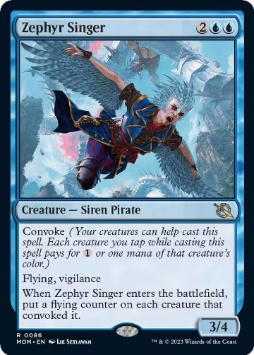 Zephyr Singer (86), March of the Machine — Magic card price