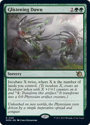 Glistening Dawn (187), March of the Machine — Magic card price