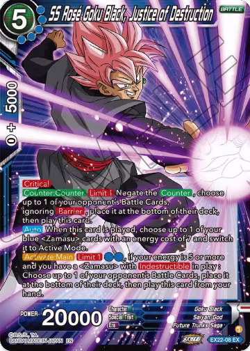 SS Rose Goku Black, Justice of Destruction (EX22-08), Expansion Deck Box Set 22: Ultimate Deck 2023 — DB Super card price