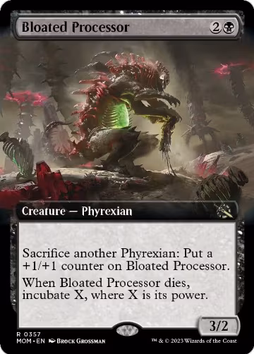 Bloated Processor (Extended Art) (357), March of the Machine — Magic card price