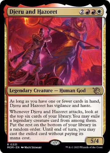 Djeru and Hazoret (221), March of the Machine — Magic card price