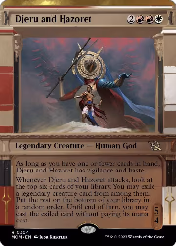 Djeru and Hazoret (Showcase) (304), March of the Machine — Magic card price
