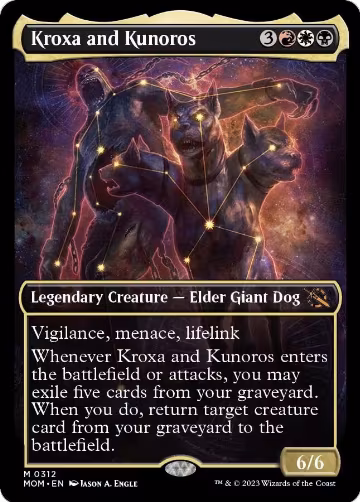 Kroxa and Kunoros (Showcase) (312), March of the Machine — Magic card price