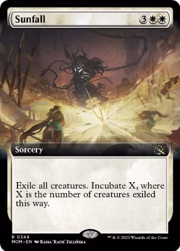 Sunfall (Extended Art) (349), March of the Machine — Magic card price