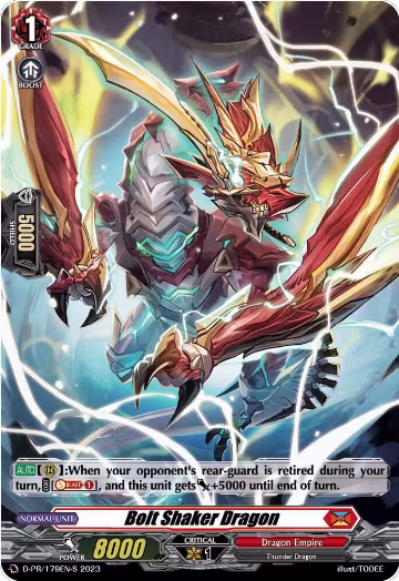 Bolt Shaker Dragon (179) (Foil) (D-PR/179EN-S), D Promo Cards — Vanguard card price