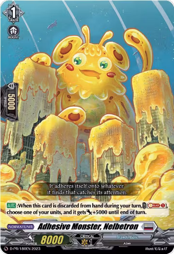 Adhesive Monster, Nelbetron (180) (D-PR/180EN), D Promo Cards — Vanguard card price