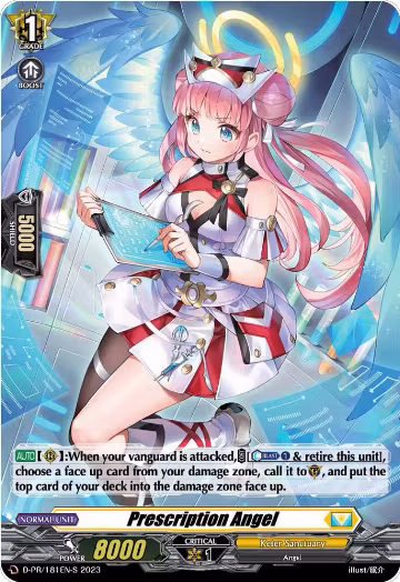 Prescription Angel (181) (Foil) (D-PR/181EN-S), D Promo Cards — Vanguard card price