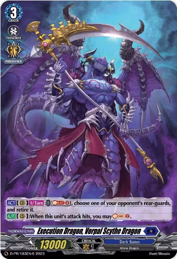 Execution Dragon, Vorpal Scythe Dragon (183) (Foil) (D-PR/183EN-S), D Promo Cards — Vanguard card price