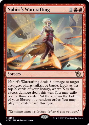 Nahiri's Warcrafting (155), March of the Machine — Magic card price