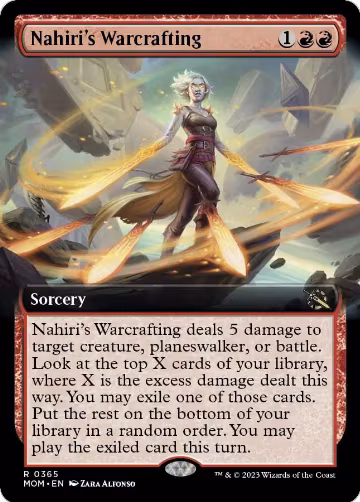 Nahiri's Warcrafting (Extended Art) (365), March of the Machine — Magic card price