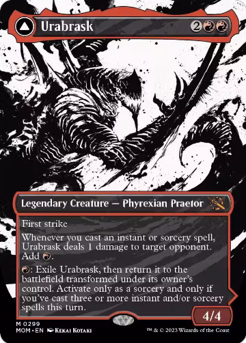 Urabrask (Showcase) (299), March of the Machine — Magic card price