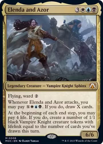 Elenda and Azor (6), Commander: March of the Machine — Magic card price