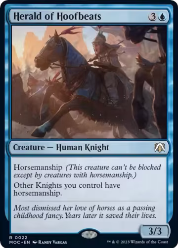 Herald of Hoofbeats (22), Commander: March of the Machine — Magic card price