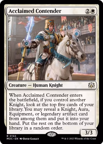 Acclaimed Contender (166), Commander: March of the Machine — Magic card price