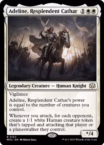 Adeline, Resplendent Cathar (167), Commander: March of the Machine — Magic card price