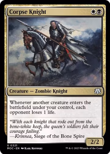 Corpse Knight (321), Commander: March of the Machine — Magic card price