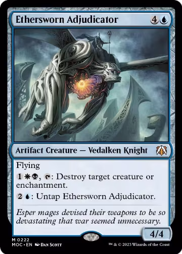 Ethersworn Adjudicator (222), Commander: March of the Machine — Magic card price