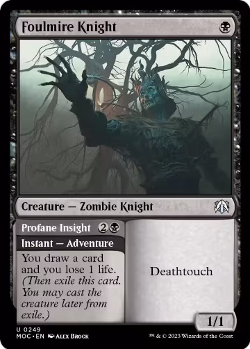 Foulmire Knight (249), Commander: March of the Machine — Magic card price