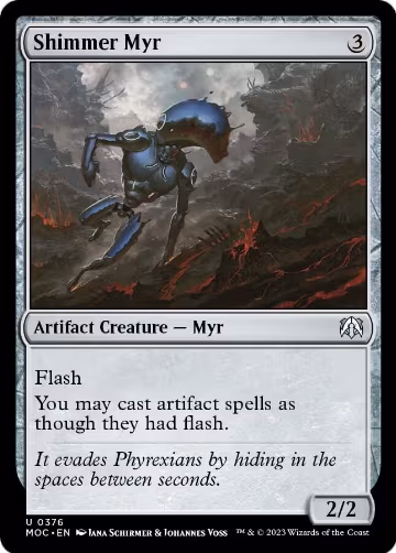 Shimmer Myr (376), Commander: March of the Machine — Magic card price