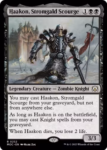 Haakon, Stromgald Scourge (252), Commander: March of the Machine — Magic card price