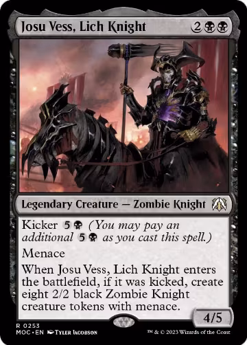 Josu Vess, Lich Knight (253), Commander: March of the Machine — Magic card price