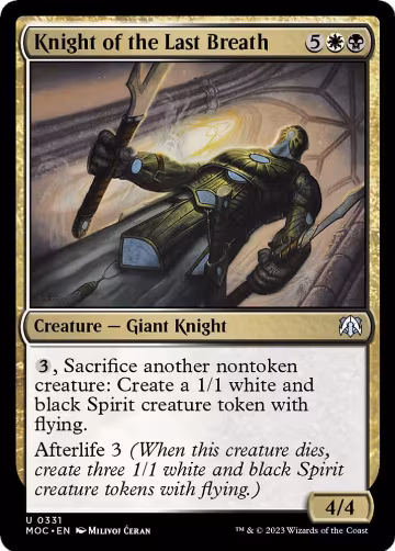 Knight of the Last Breath (331), Commander: March of the Machine — Magic card price