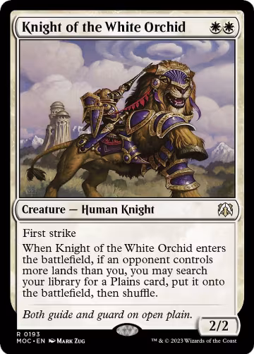 Knight of the White Orchid (193), Commander: March of the Machine — Magic card price