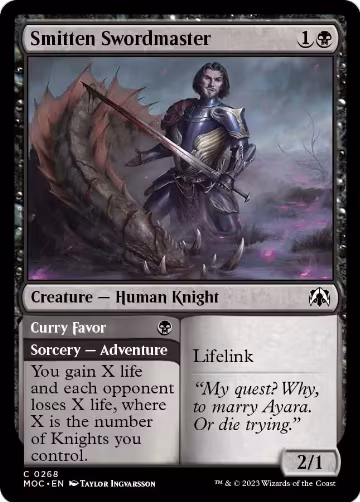 Smitten Swordmaster (268), Commander: March of the Machine — Magic card price