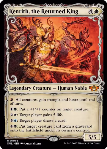 Kenrith, the Returned King (4), March of the Machine: Multiverse Legends — Magic card price