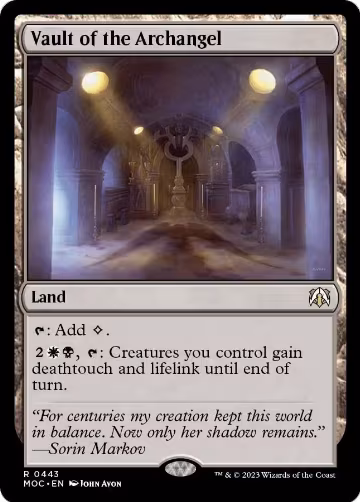 Vault of the Archangel (443), Commander: March of the Machine — Magic card price