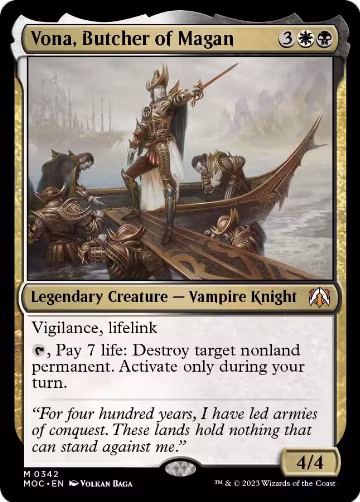 Vona, Butcher of Magan (342), Commander: March of the Machine — Magic card price