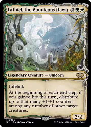 Lathiel, the Bounteous Dawn (50), March of the Machine: Multiverse Legends — Magic card price