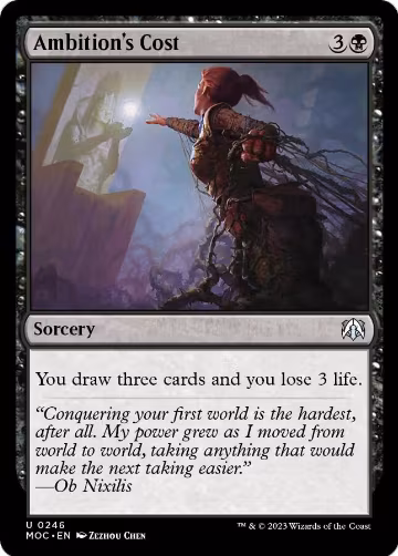 Ambition's Cost (246), Commander: March of the Machine — Magic card price
