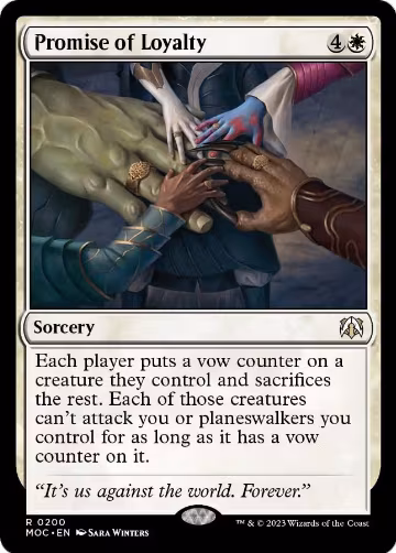 Promise of Loyalty (200), Commander: March of the Machine — Magic card price
