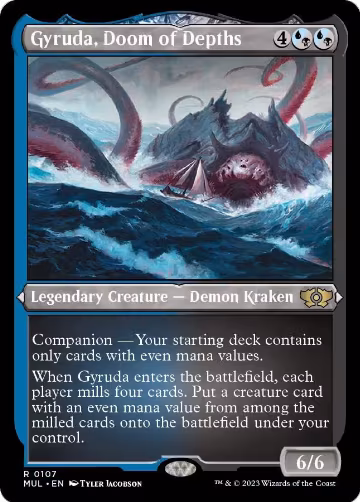 Gyruda, Doom of Depths (Foil Etched) (107), March of the Machine: Multiverse Legends — Magic card price