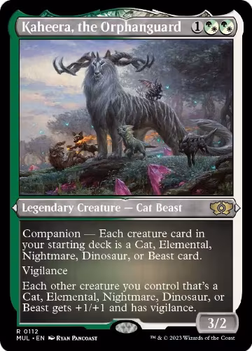 Kaheera, the Orphanguard (Foil Etched) (112), March of the Machine: Multiverse Legends — Magic card price