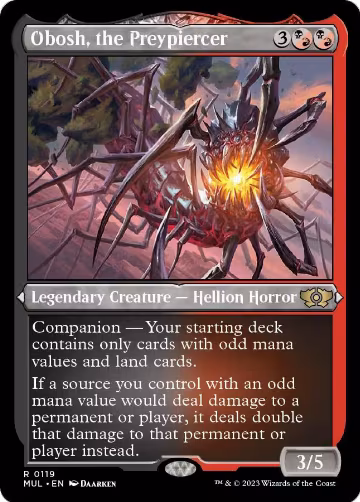 Obosh, the Preypiercer (Foil Etched) (119), March of the Machine: Multiverse Legends — Magic card price