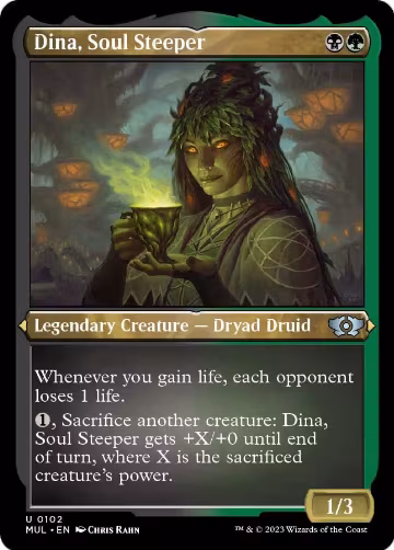 Dina, Soul Steeper (Foil Etched) (102), March of the Machine: Multiverse Legends — Magic card price