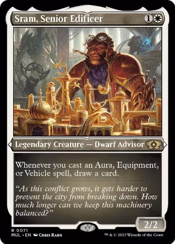 Sram, Senior Edificer (Foil Etched) (71), March of the Machine: Multiverse Legends — Magic card price