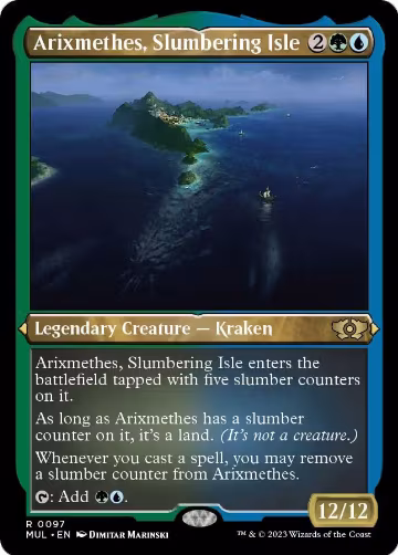 Arixmethes, Slumbering Isle (Foil Etched) (97), March of the Machine: Multiverse Legends — Magic card price