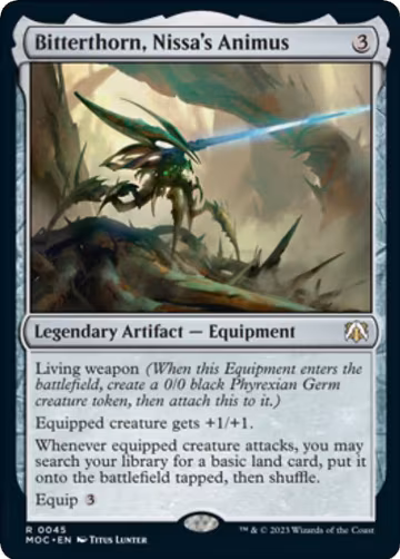 Bitterthorn, Nissa's Animus (45), Commander: March of the Machine — Magic card price